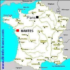 Nantes carte de France